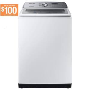 5 cu. ft. Top Load Washer in White with End-of-Cycle Signal, High-Efficiency Detergent Required