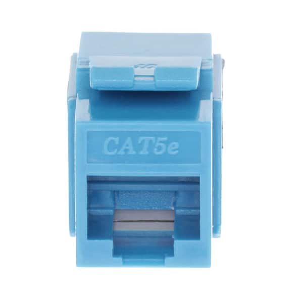 Blue CAT6 hembra a hembra RJ45 Ethernet Gigabit Keystone Jack acoplador  Pack de 5 : : Electrónicos