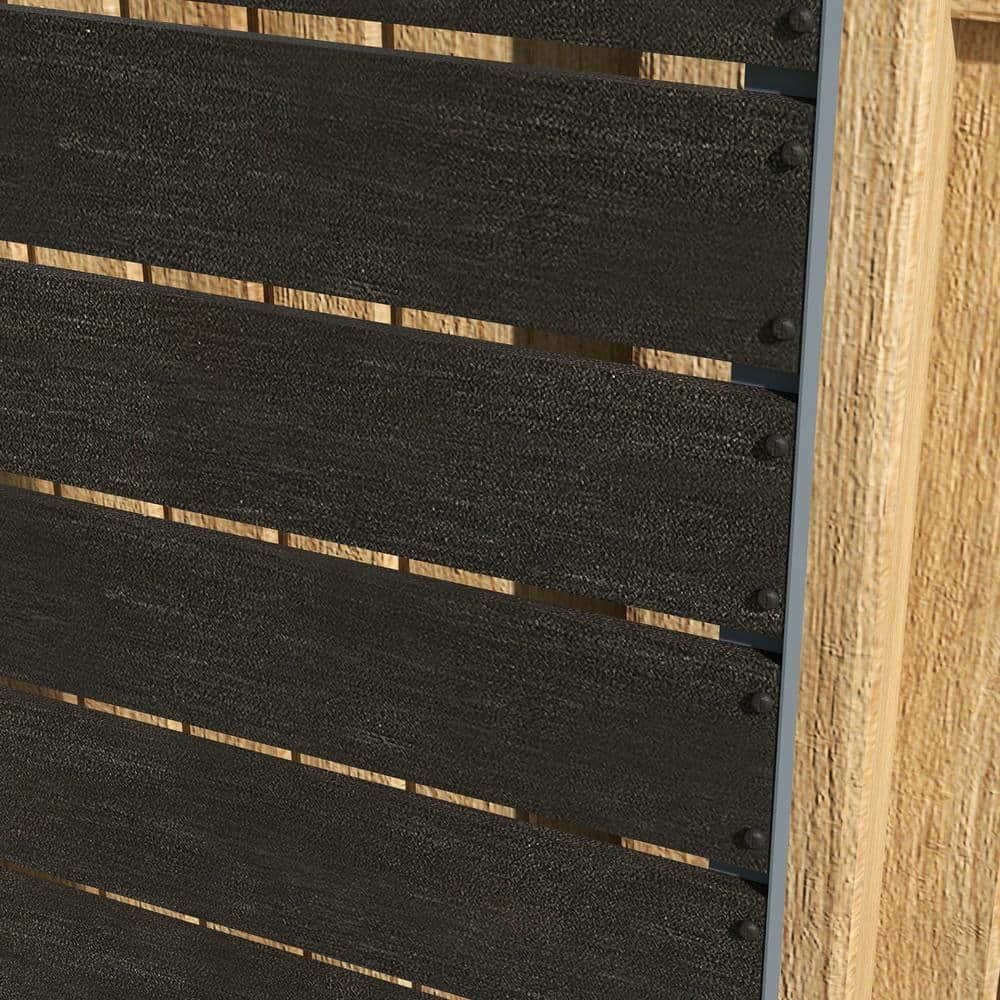 Black Metal Raised Garden Bed with Trellis, 28.25" x 15" x 59"