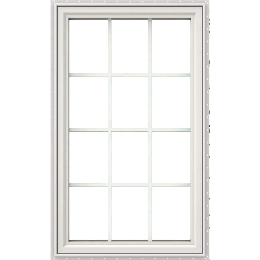 JELD-WEN 28 In. X 54 In. V4500 Left-Hand Casement Vinyl Window With ...