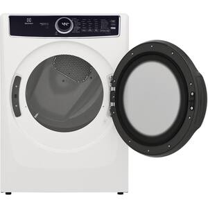 8 cu. ft. White Front Load Perfect Steam Gas Dryer with LuxCare Dry and Instant Refresh