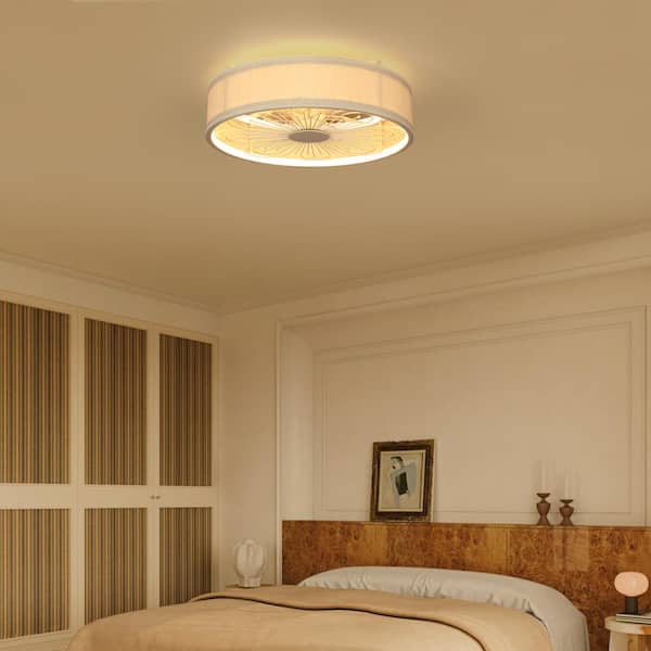 TOZING 20 in. Smart Indoor White Low Profile Standard Flush
