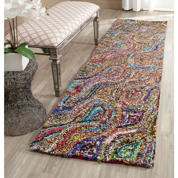 Nantucket Multi 2 ft. x 5 ft. Striped Abstract Runner Rug