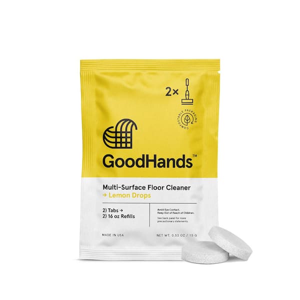 GoodHands 16 oz. Lemon Drops Scented Multi-Surface Floor Cleaner Tabs (20 Refills)