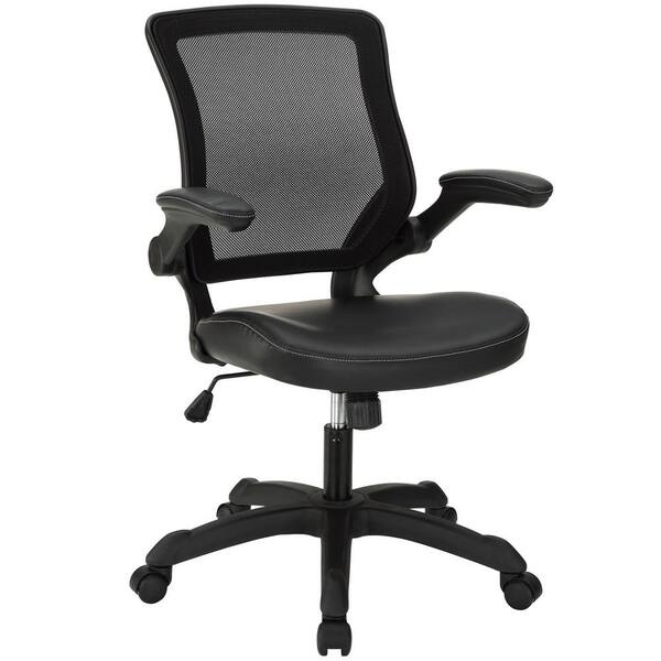 MODWAY Veer Vinyl Office Chair in Black