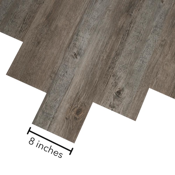 Mohawk Take Home Sample - Basics Dark Gray 12 mil T x 8 in. W x 8 in. L  Glue down Waterproof Luxury Vinyl Plank Flooring SPC1319476 - The Home Depot