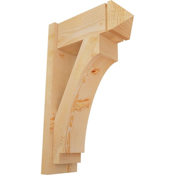 Ekena Millwork 8 in. x 32 in. x 20 in. Imperial Arts and Crafts Rough Sawn Douglas Fir Outlooker