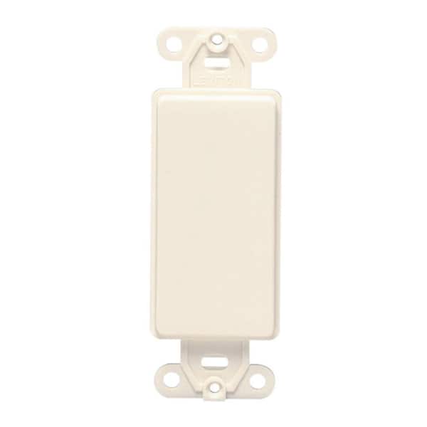 Leviton Decora 1-Gang Light Almond Decora/Rocker Nylon Standard Wall Plate (1-Pack) 80414-T