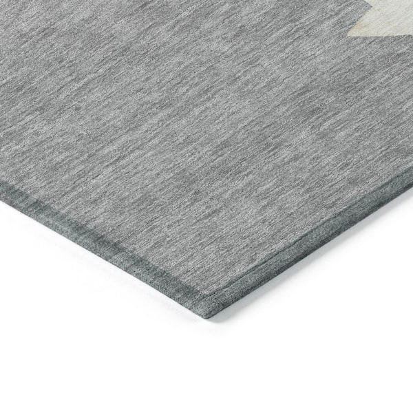 Chantille Machine Washable Indoor/Outdoor Abstract ACN1825 Gray 5 ft. x 7 ft. 6 in. Area Rug