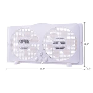 9 in. Twin Window Fan