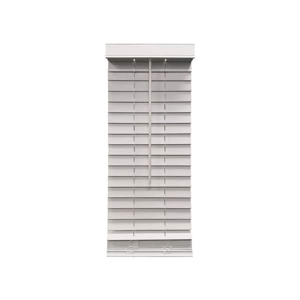 Home Decorators Collection White Cordless Room Darkening 2 In Faux Wood Blind For Window 12 5 W X 64 L 10793478580910 - Home Decorators Collection Blinds Installation