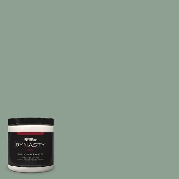 BEHR DYNASTY 8 oz. #ECC-52-3 Hillside View Matte Stain-Blocking Interior/Exterior Paint & Primer Sample