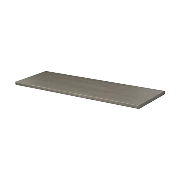 Dolle LITE VINTAGE 31.5 in. x 9.8 in. x 0.71 in. Grey Pine Decorative Wall Shelf without Brackets