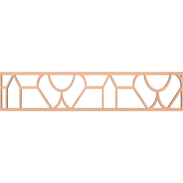 Ekena Millwork Whitechapel Fretwork 0.375 in. D x 46.75 in. W x 10 in. L Alder Wood Panel Moulding
