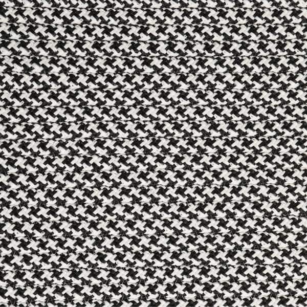 Sadie Black 2 ft. x 8 ft. Indoor/Outdoor Patio Braided Runner Rug