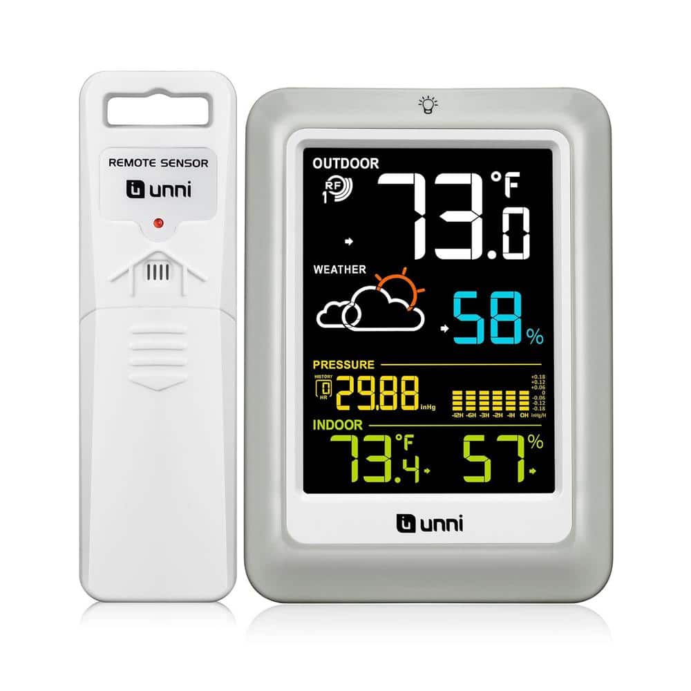 LCD Wireless Weather Stations with 330 ft. Range Sensor and Adjustable Backlight Inside/Outside Monitor price history on PriceWatchPro