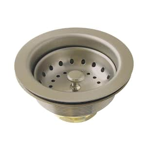 Fresno Kitchen Sink Basket Strainer in Brushed Nickel