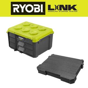 LINK 2-Drawer Tool Box with Foam Insert