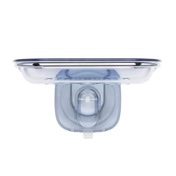 OXO Good Grips Strong Hold Suction Soap Dish Shower Caddy in Clear