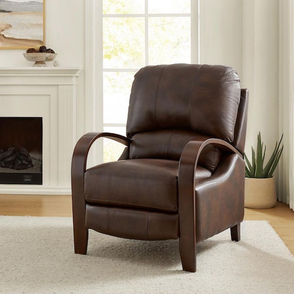 ARTFUL LIVING DESIGN Ernesto Chocolate Genuine Leather with The