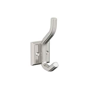 Aliso 4-1/2 in. L Satin Nickel Double Prong Wall Hook