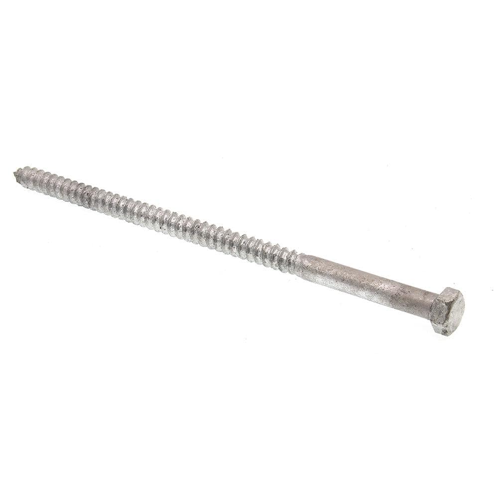 A307 Grade A Hot Dip Galvanized Steel 8 in. x 3/8 in. Hex Lag Screws (10-Pack) price history on PriceWatchPro