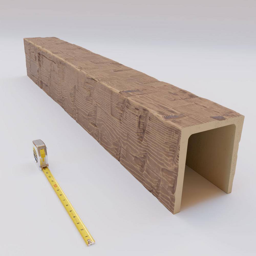 96-Inch Warm Caramel Faux Wood Beam