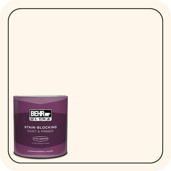 BEHR ULTRA 1 qt. #PWN-20 Whipping Cream Extra Durable Eggshell Enamel Interior Paint & Primer