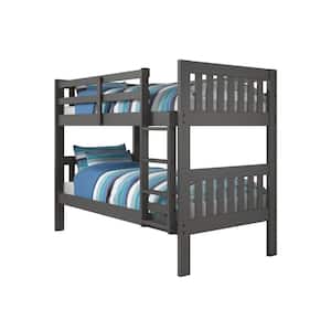 Grey Twin Over Twin Mission Bunk Bed