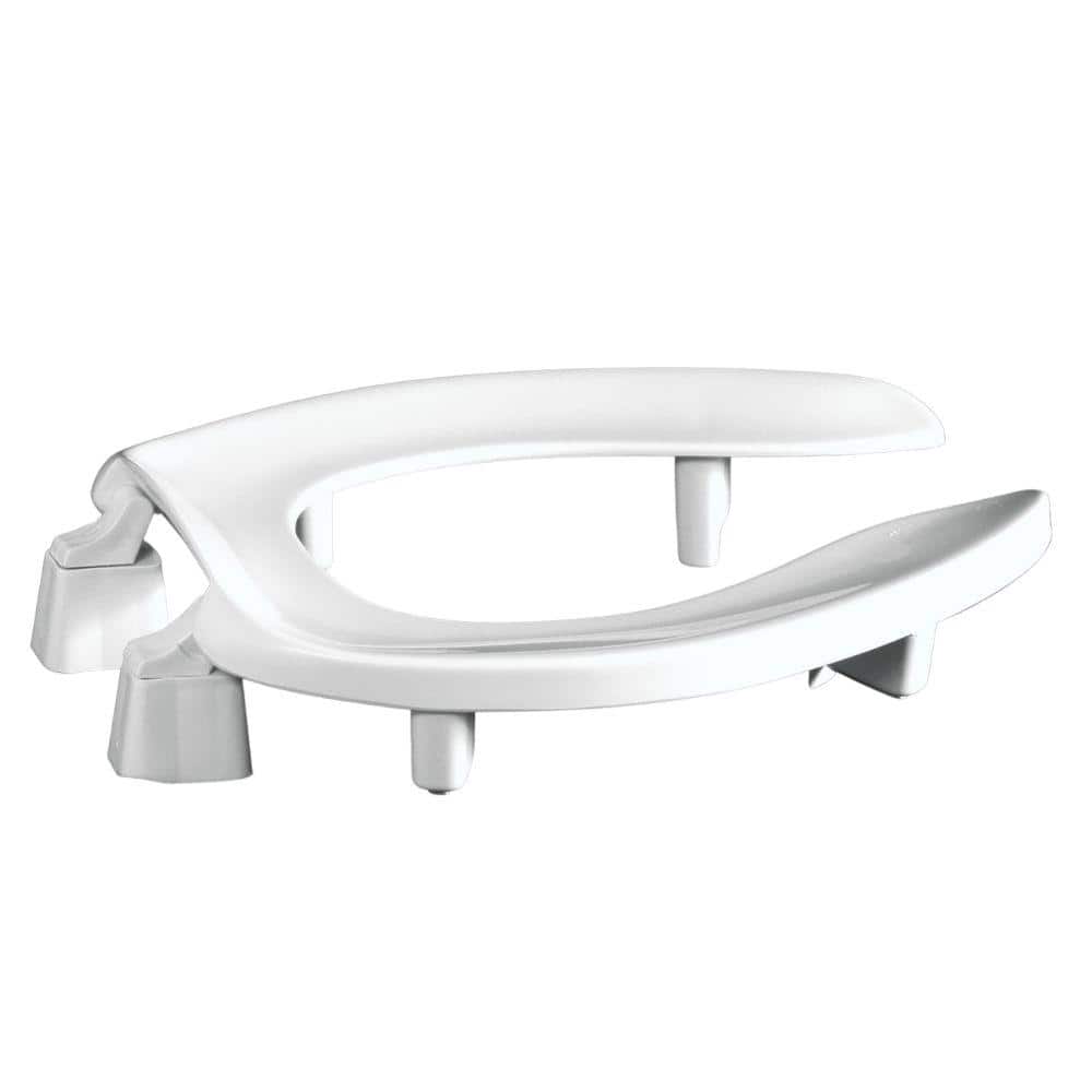 Centoco ADA Compliant Raised Elongated Open Front with Cover Toilet Seat white 