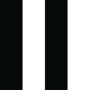 Stripe Black and White Peel and Stick Wallpaper (Covers 28 sq. ft.)