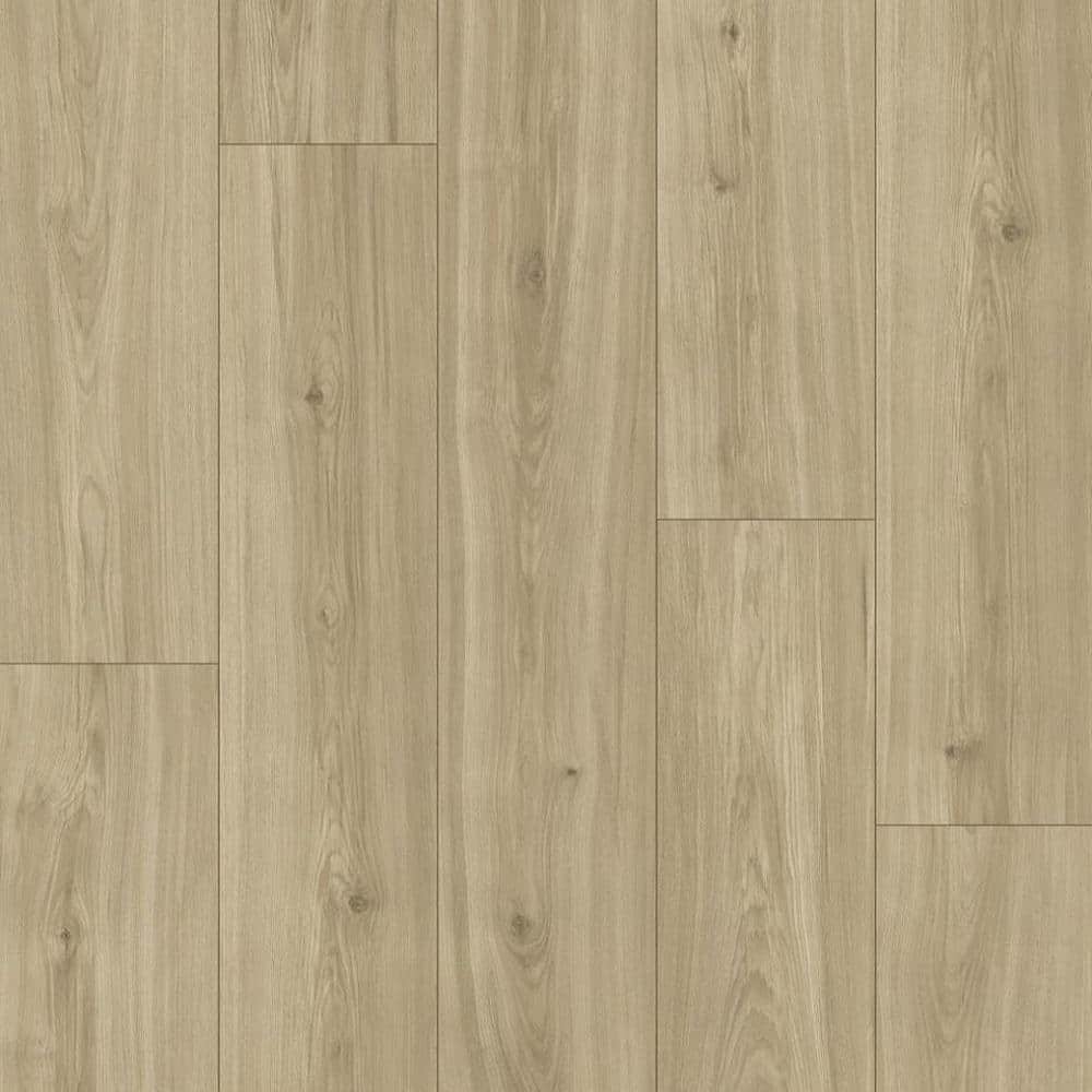 Home Decorators Collection Holloway Hickory 12 mm T x 7.5 in. W Waterproof Laminate Wood Flooring (589.7 sqft/pallet), Light -  HDCWP01P