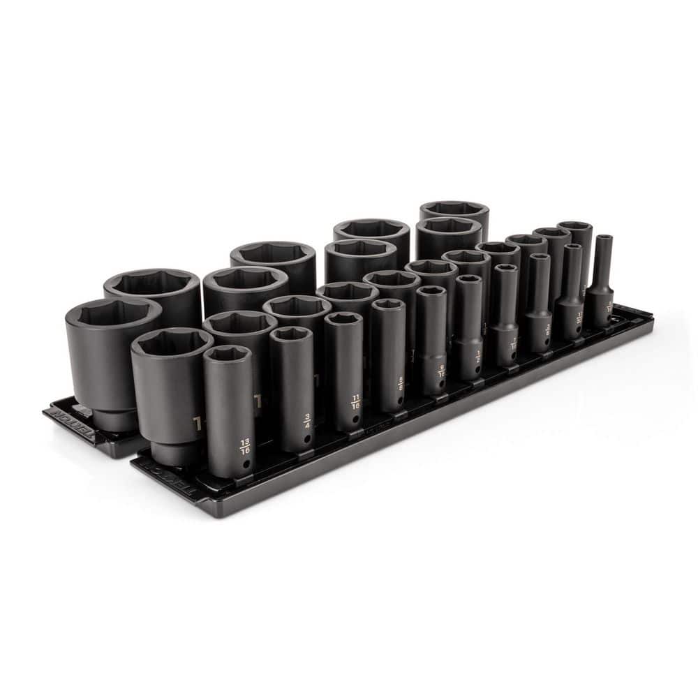 1/2 Inch Drive Deep 6-Point Impact Socket Set with Rails and Tray, 29-Piece (5/16-2 in. ) price history on PriceWatchPro