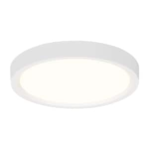 Traverse Lotus 5 in. Round White Integrated LED Flush Mount