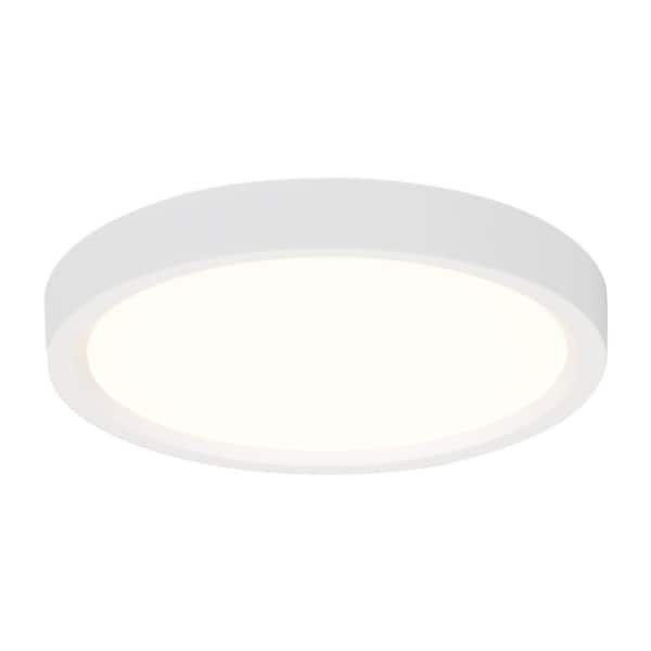 Generation Lighting Traverse Lotus 5 in. Round White Integrated LED Flush Mount