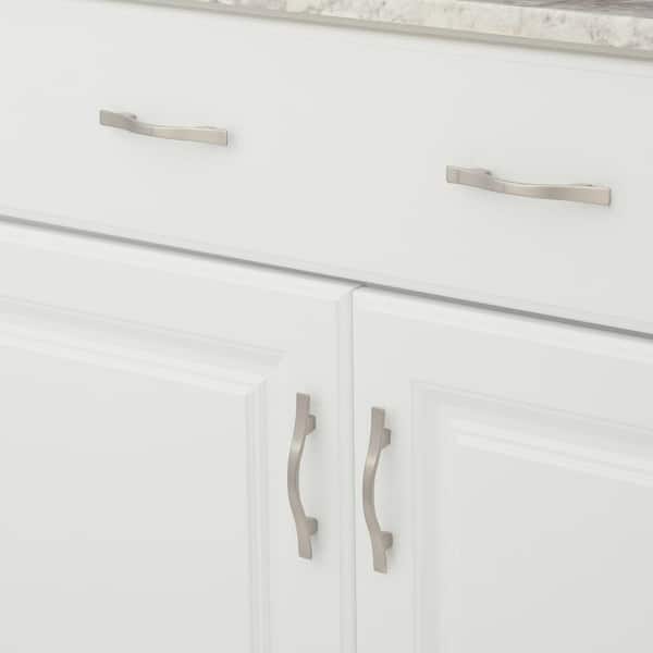 Toulouse Collection 3 in. (76 mm) Traditional Brushed Nickel Cabinet Arch Pull