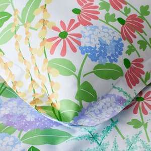 Company Cotton Floral Blossom Cotton Percale Pillowcase