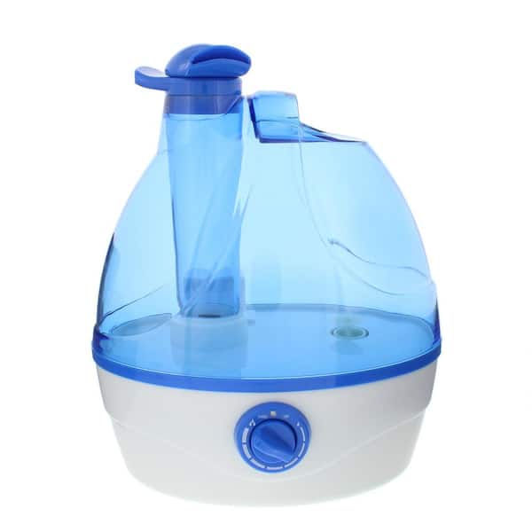 Comfort Zone Whisper-quiet Cool Mist Portable Ultrasonic Humidifier with Dual Nozzles and Auto Shut-Off