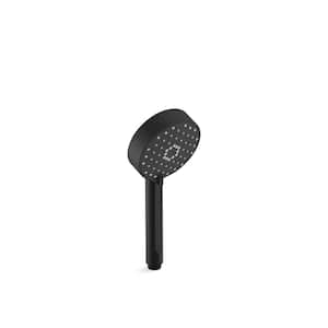 Awaken G110 3-Spray Wall Mount Handheld Shower Head with 2.5 GPM in Matte Black