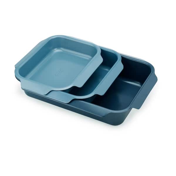 Joseph Joseph Nest Oven 3-Piece Non-Stick Roasting Pan Set with Easy Pull Handles Bakeware Set