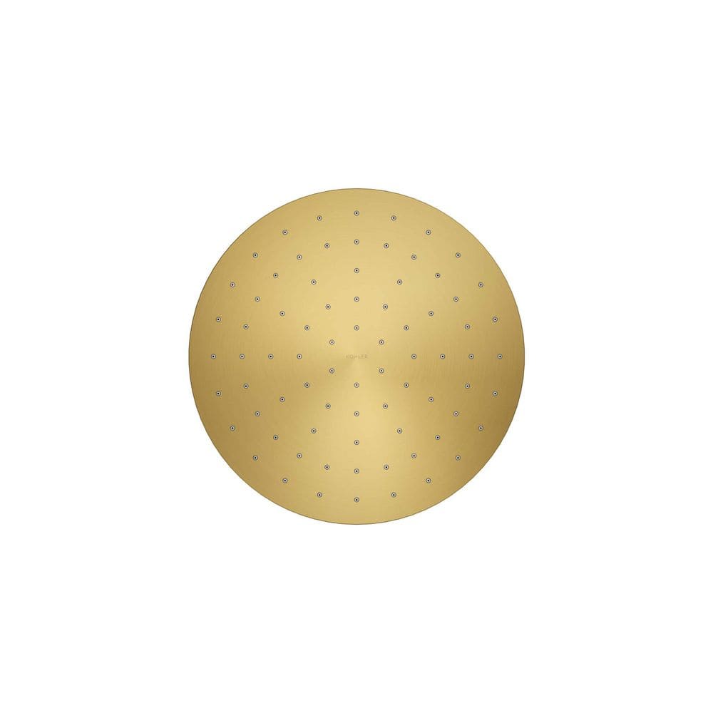 10'' Vibrant Moderne Brushed Gold Brass Rain Shower Head