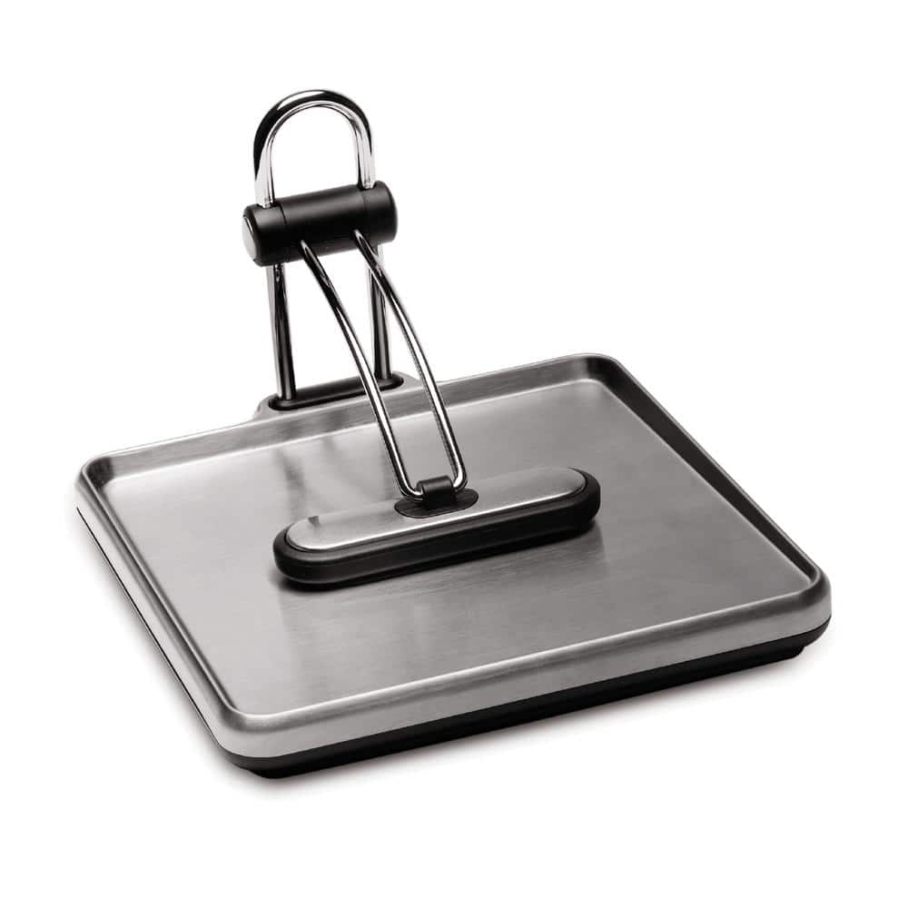 Stainless Steel Quick Grip Napkin Holder with Weighted Arm