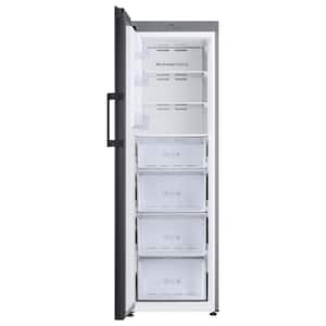 Bespoke 24 in. 11.4 cu. ft. Flex Column Freezerless Refrigerator in Matte Grey Glass, Counter Depth