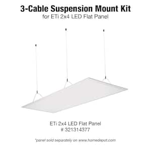 3-Cable Suspension Mount Kit for 2x4 Flat Panel