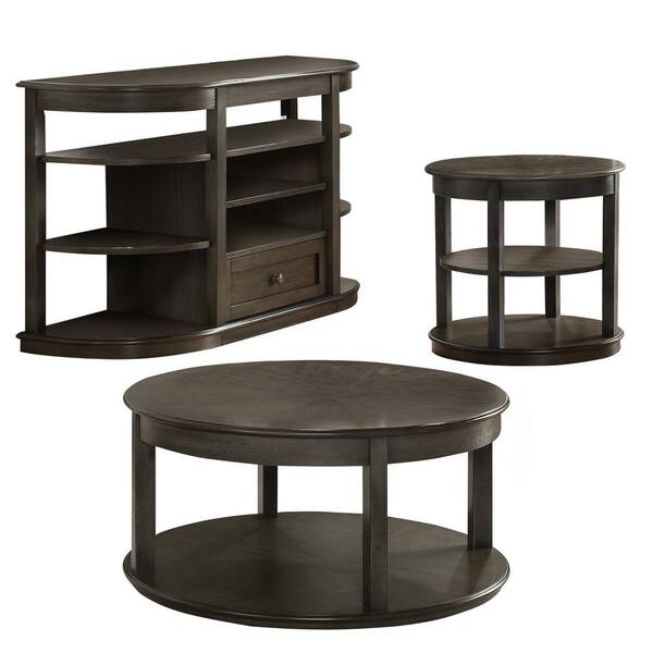 Furniture Of America Mengala 36 In Gray Round Wood Top 3 Piece Coffee Table Set Idf 4277 3pc The Home Depot 3 Piece Coffee Table Set Idf 4277 3pc, Round Table Truxel