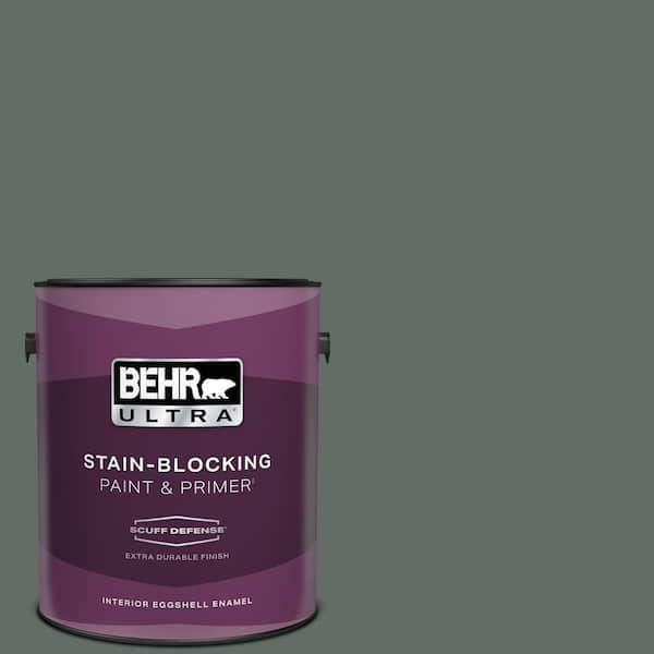 BEHR ULTRA 1 gal. #700F-6 Dense Shrub Extra Durable Eggshell Enamel Interior Paint & Primer