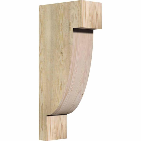 Ekena Millwork 6 in. x 12 in. x 28 in. Douglas Fir Alpine Rough Sawn Corbel