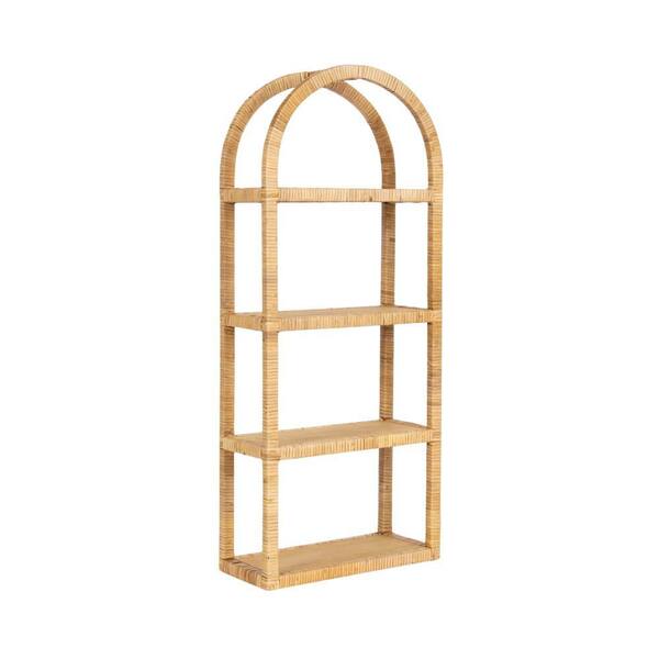 Rahmati 14 in. W x 6 in. D Natural Wood Decorative Wall Shelf