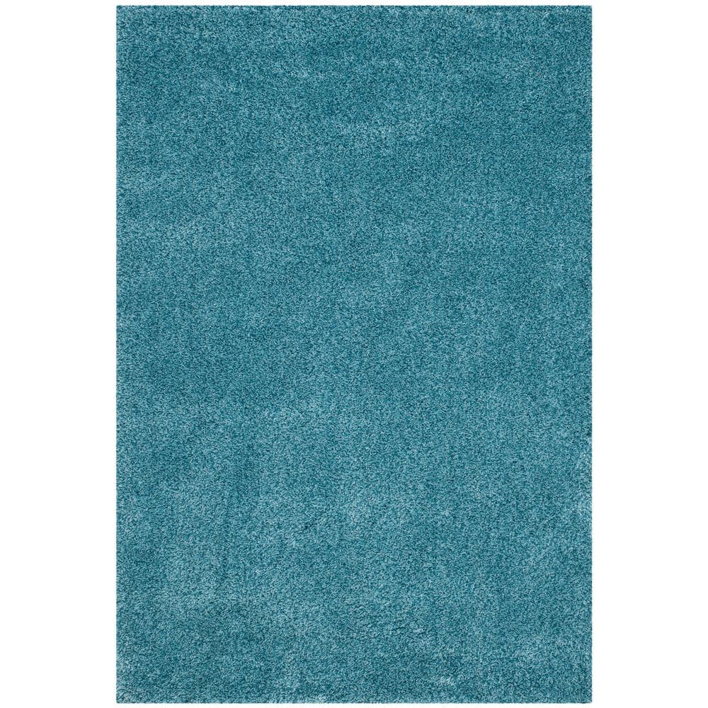 California Shag Turquoise 7 ft. x 10 ft. Solid Area Rug price history on PriceWatchPro
