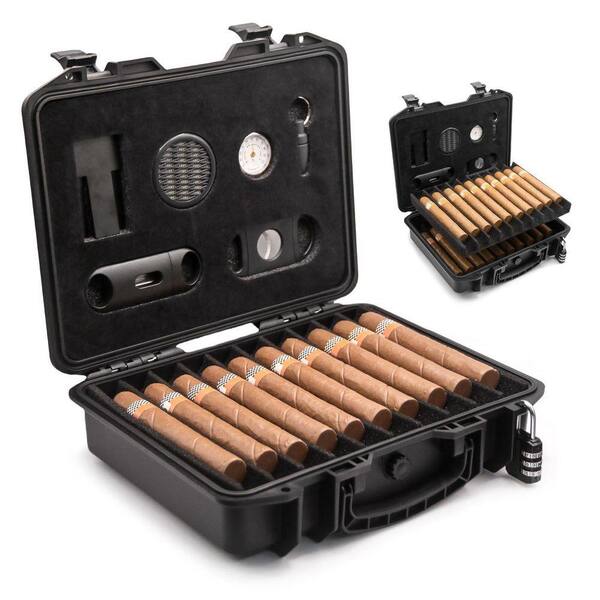 humidor for tobacco 4th Generation Pipe  Arango Cigar Co the humidor has a hefty Spanish cedar tray on the inside to maintain humidity while an acrylic divider allows for horizontal or vertical storage VALLUME Acrylic Cigar Humidor, Desktop